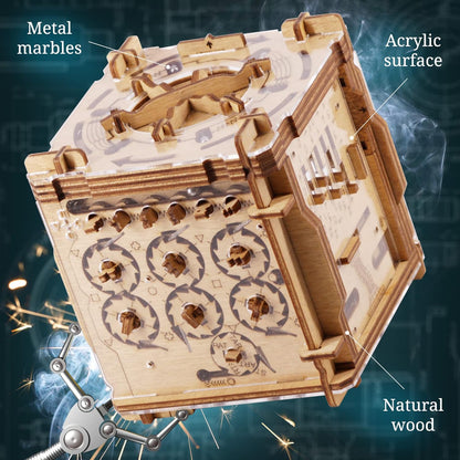 iDventure Cluebox - Cambridge Labyrinth - Escape Room Spiel - 3D Holzpuzzle - Geldgeschenk Puzzlebox - IQ Puzzle - Rätselbox und Geburtstagsgeschenk für Erwachsene - Gadget für männer - Reisespiel