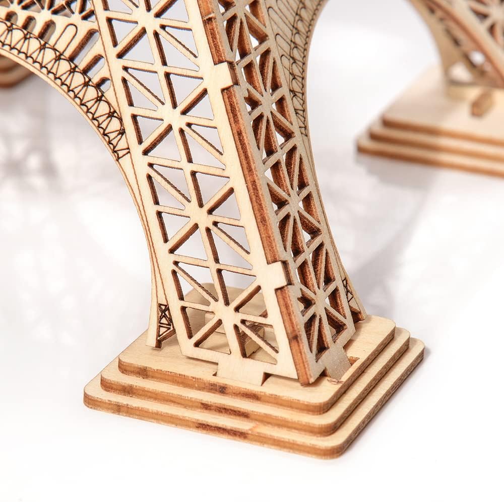 Little Story Holz Puzzle pädagogisch Modell 3D Set Do Self Für Kinder Erwachsene Geschenk… (Eiffelturm