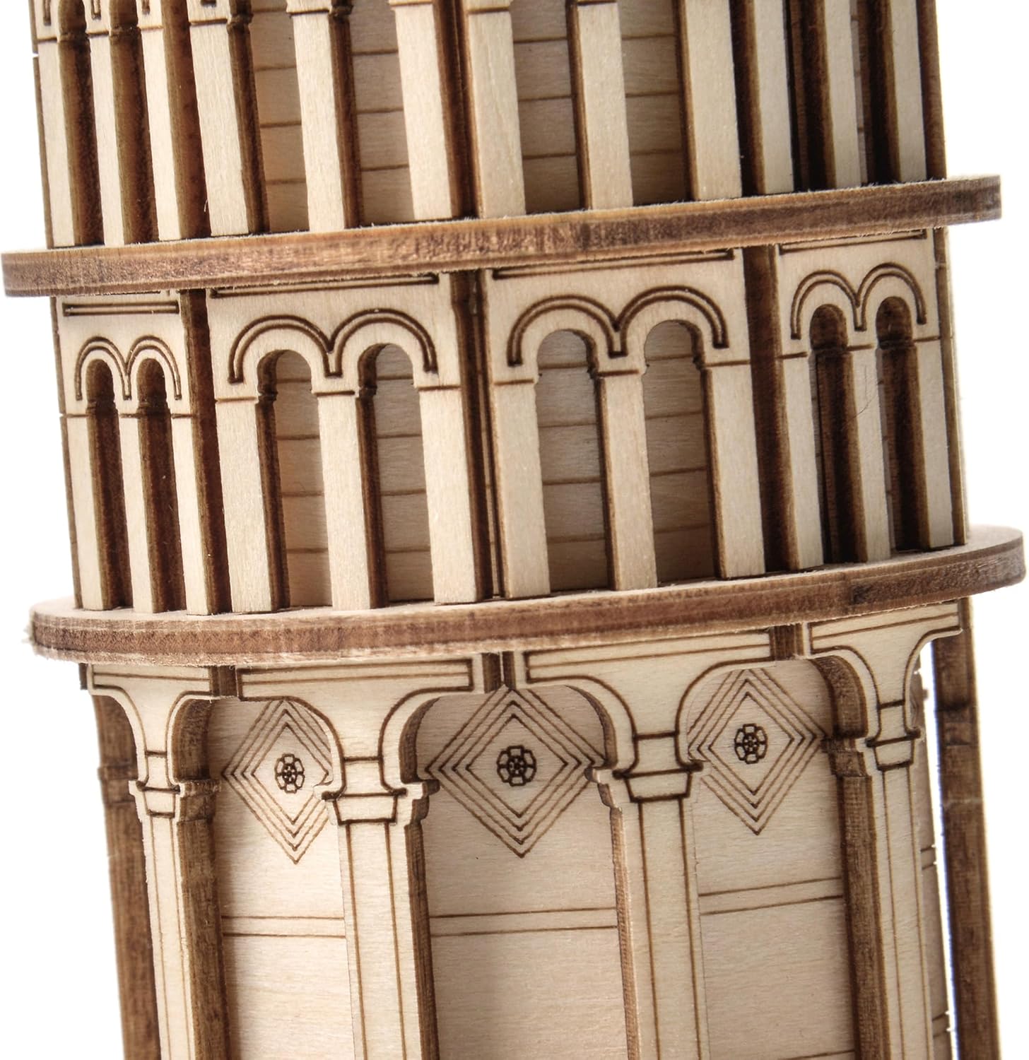 Little Story Holz Puzzle pädagogisch Modell 3D Set Do Self Für Kinder Erwachsene Geschenk… (Der Schiefe Turm von Pisa