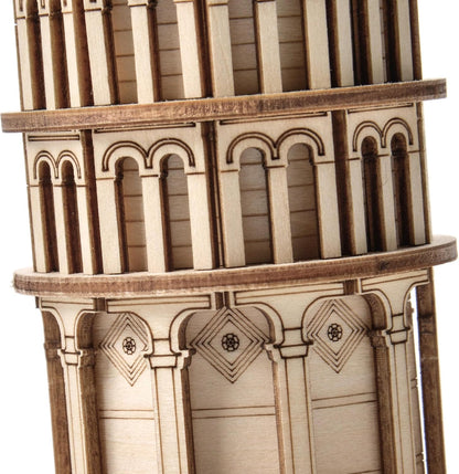 Little Story Holz Puzzle pädagogisch Modell 3D Set Do Self Für Kinder Erwachsene Geschenk… (Der Schiefe Turm von Pisa