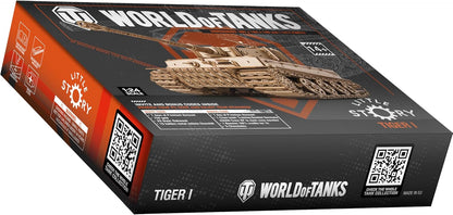 little story World of Tanks Panzer 3D Holzmodell – Panzerkampfwagen Offizielles Lizenzmodell zum Zusammenbauen - DYI Kriegsmaschine Lernspielzeug Bausatz für Kinder Holz Kampfpanzer 3D-Puzzle