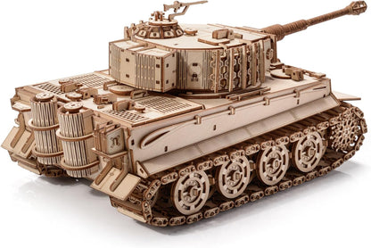 little story World of Tanks Panzer 3D Holzmodell – Panzerkampfwagen Offizielles Lizenzmodell zum Zusammenbauen - DYI Kriegsmaschine Lernspielzeug Bausatz für Kinder Holz Kampfpanzer 3D-Puzzle