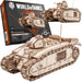 little story World of Tanks Panzer 3D Holzmodell – Panzerkampfwagen Offizielles Lizenzmodell zum Zusammenbauen - DYI Kriegsmaschine Lernspielzeug Bausatz für Kinder Holz Kampfpanzer 3D-Puzzle