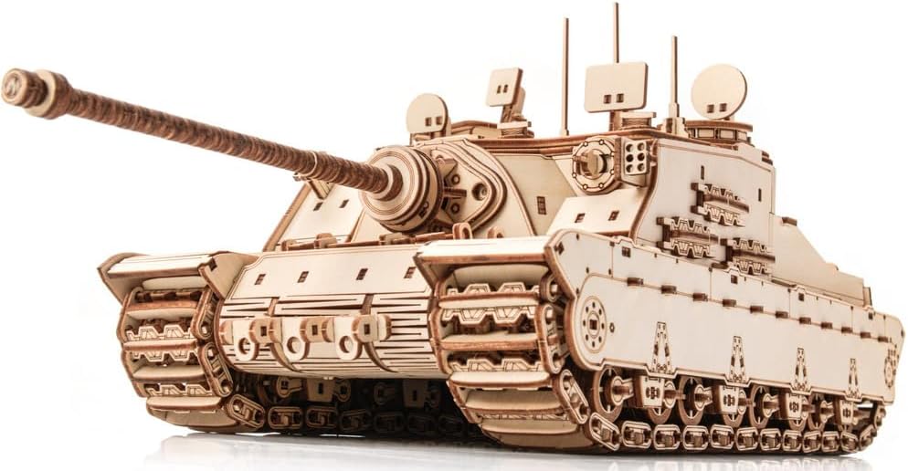 little story World of Tanks Panzer 3D Holzmodell – Panzerkampfwagen Offizielles Lizenzmodell zum Zusammenbauen - DYI Kriegsmaschine Lernspielzeug Bausatz für Kinder Holz Kampfpanzer 3D-Puzzle