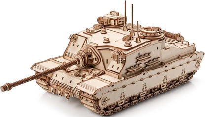 little story World of Tanks Panzer 3D Holzmodell – Panzerkampfwagen Offizielles Lizenzmodell zum Zusammenbauen - DYI Kriegsmaschine Lernspielzeug Bausatz für Kinder Holz Kampfpanzer 3D-Puzzle