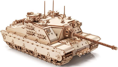 little story World of Tanks Panzer 3D Holzmodell – Panzerkampfwagen Offizielles Lizenzmodell zum Zusammenbauen - DYI Kriegsmaschine Lernspielzeug Bausatz für Kinder Holz Kampfpanzer 3D-Puzzle