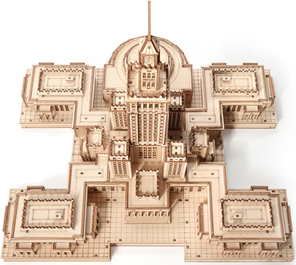 Little Story 3D houten puzzel Kulturpalast architectuurmodel om zelf te bouwen - creatief knutselset voor kinderen vanaf 14 jaar - houten bouwset als cadeau voor jongeren en volwassenen