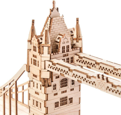 Little Story 3D houten puzzel Tower Bridge architectuurmodel om zelf te bouwen - creatief knutselset voor kinderen vanaf 14 jaar - houten bouwset als cadeau voor jongeren en volwassenen