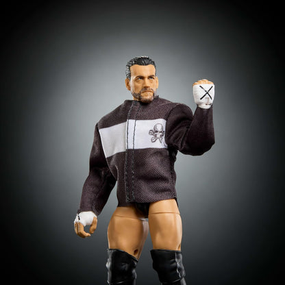 Mattel WWE Elite Action Figure & Accessories, Series #124 Set, 6-inch Collectible CM Punk with 25 Articulation Points & Swappable Hands, JHT70