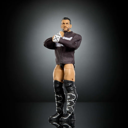 Mattel WWE Elite Action Figure & Accessories, Series #124 Set, 6-inch Collectible CM Punk with 25 Articulation Points & Swappable Hands, JHT70