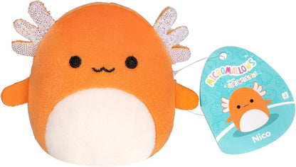 Squishmallows Original Micromallows Plush 3-Pack - Avocado, Yeti & Axolotl 2.5-Inch Plush