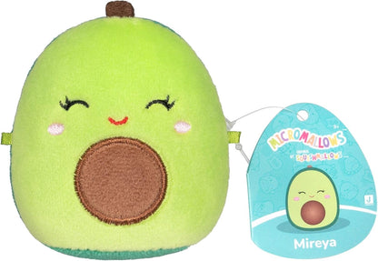 Squishmallows Original Micromallows Plush 3-Pack - Avocado, Yeti & Axolotl 2.5-Inch Plush