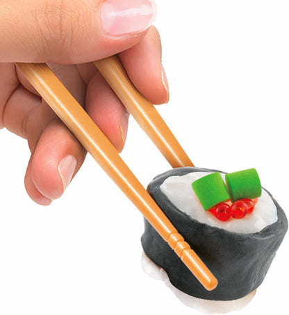 Canal Toys - So Slime Sushi Slime Kit - DIY for Children from 6 Years - 3 Slime Pots for Kneading & Squishen - Mini Chopsticks + Serving Tray - Sprinkles, Decoration & Stickers - Sensory Toy - SSC414