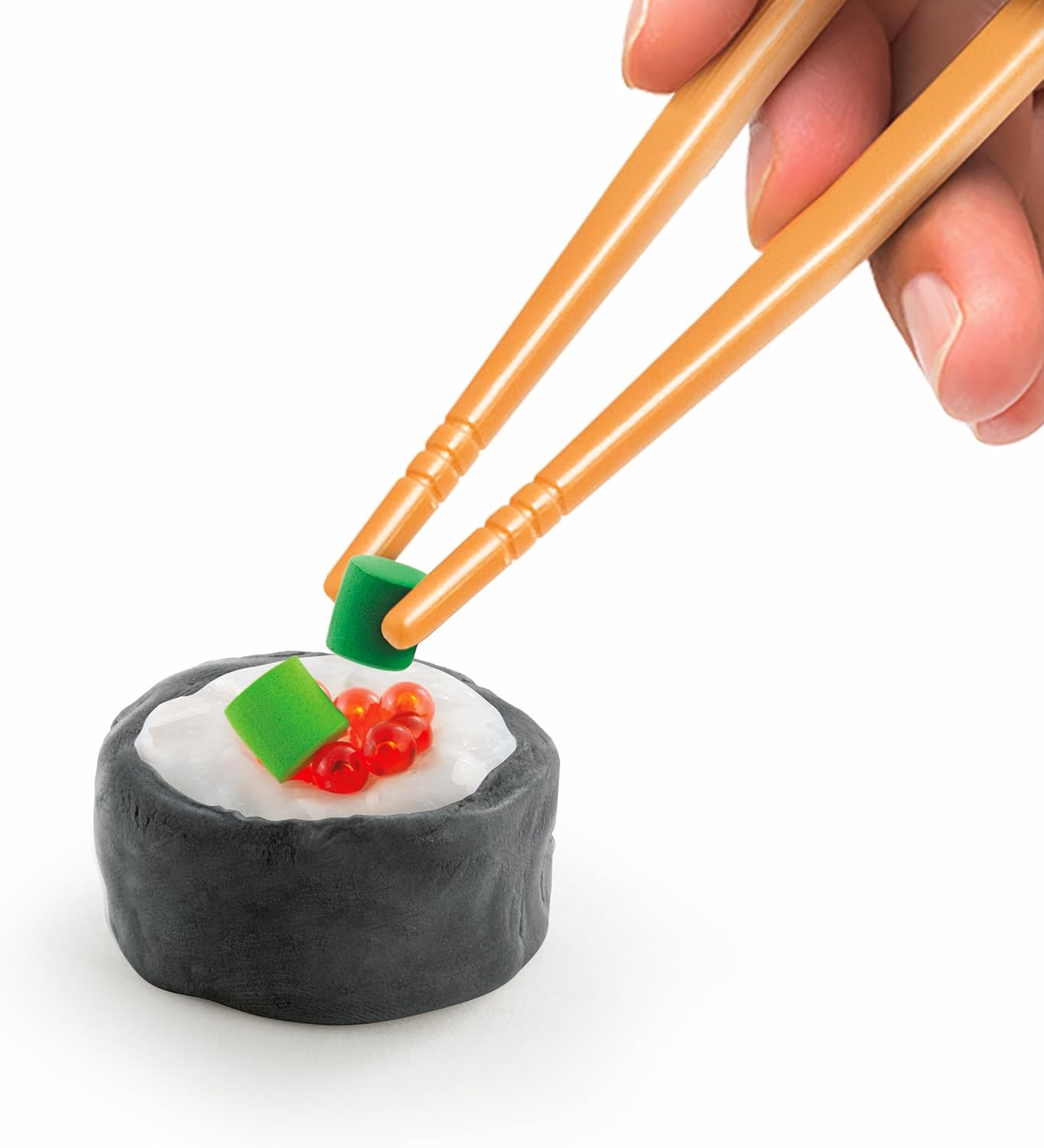 Canal Toys - So Slime Sushi Slime Kit - DIY for Children from 6 Years - 3 Slime Pots for Kneading & Squishen - Mini Chopsticks + Serving Tray - Sprinkles, Decoration & Stickers - Sensory Toy - SSC414