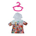 BABY born Jas City-stijl - met kleurrijke print en capuchon voor 43 cm poppen