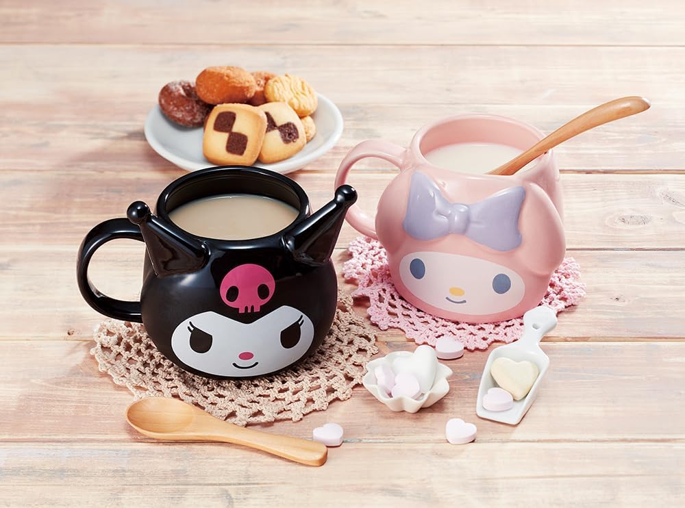 Skater CHMGD4-A Ceramic Mug, 13.8 fl oz (390 ml), Die Cut, Chromi, Sanrio