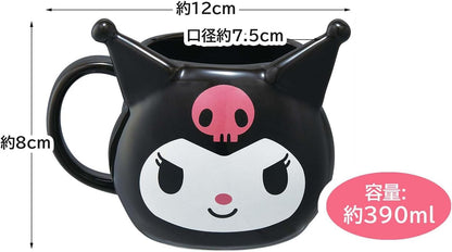 Skater CHMGD4-A Ceramic Mug, 13.8 fl oz (390 ml), Die Cut, Chromi, Sanrio