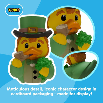 TUBBZ Boxed Edition: St Patrick's Day - Leprechaun Cosplaying Rubber Duck Vinyl Figure – Official Collectible for Fans of St Patrick's Day