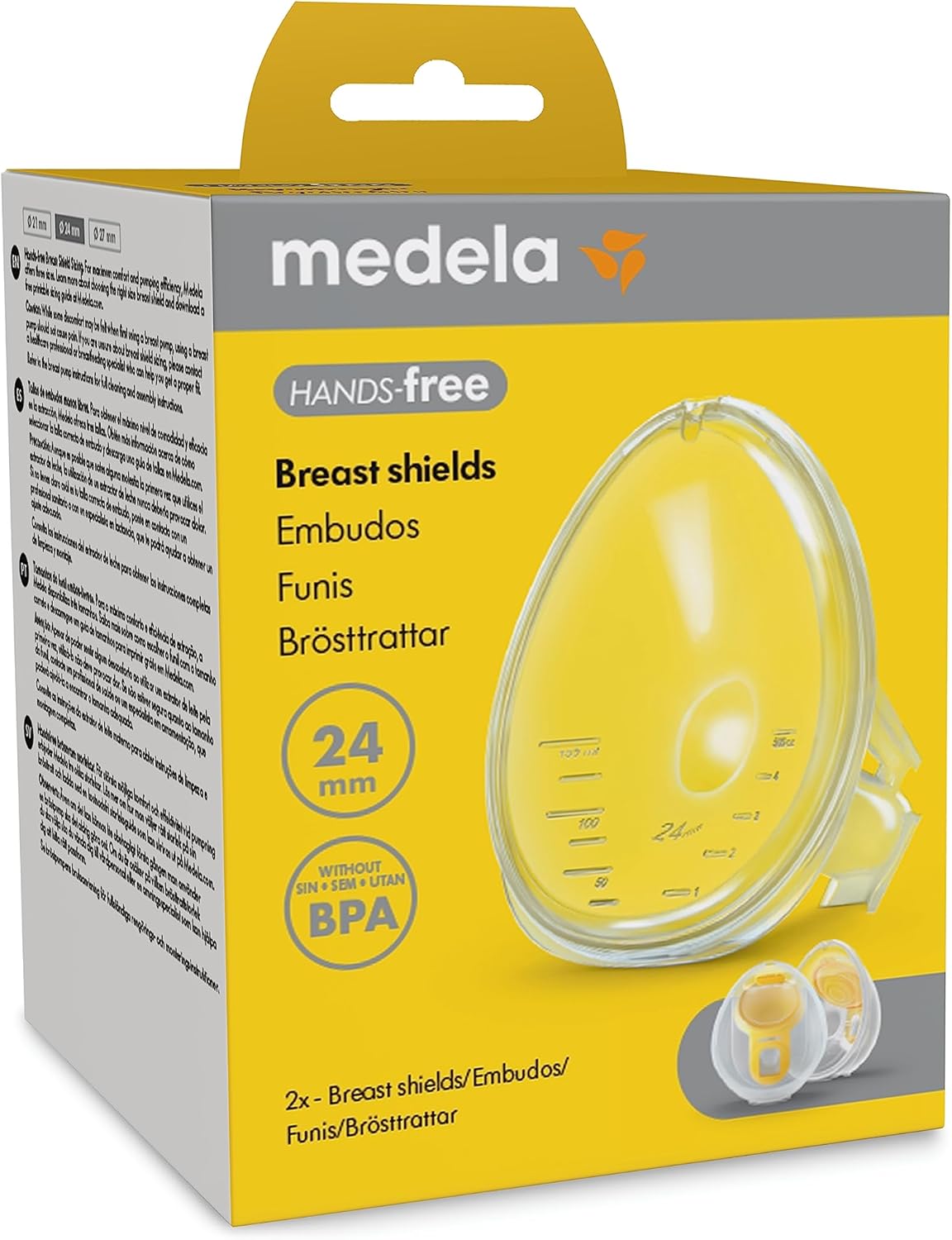 Medela - Hands-Free Breast Shields - 21 Mm