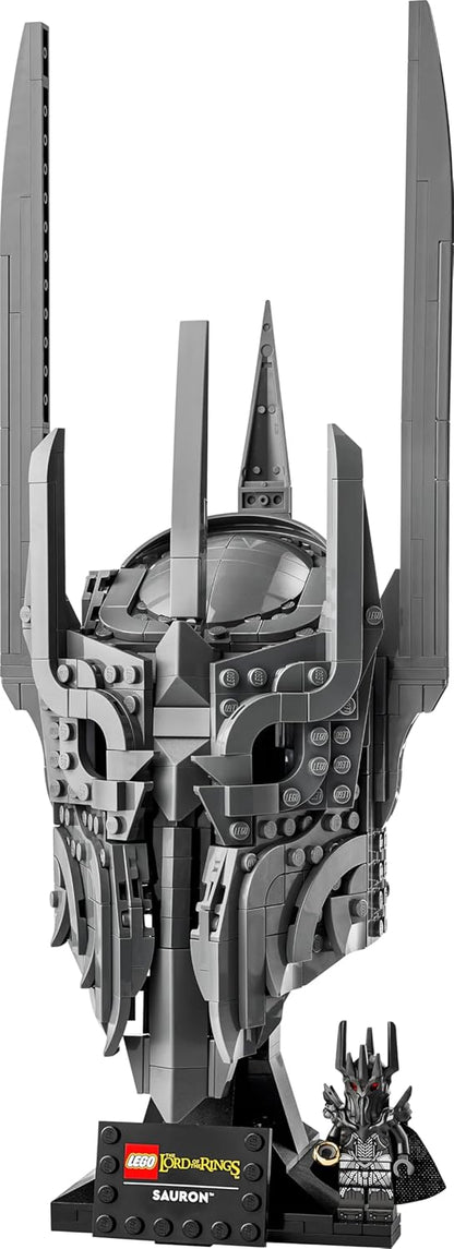 LEGO Icons The Lord of the Rings: Sauron's Helmet - Display Model Kit for Adults - incl. the One Ring & a Collectible Minifigure - DIY Gift Idea for Movie Fans - 11373