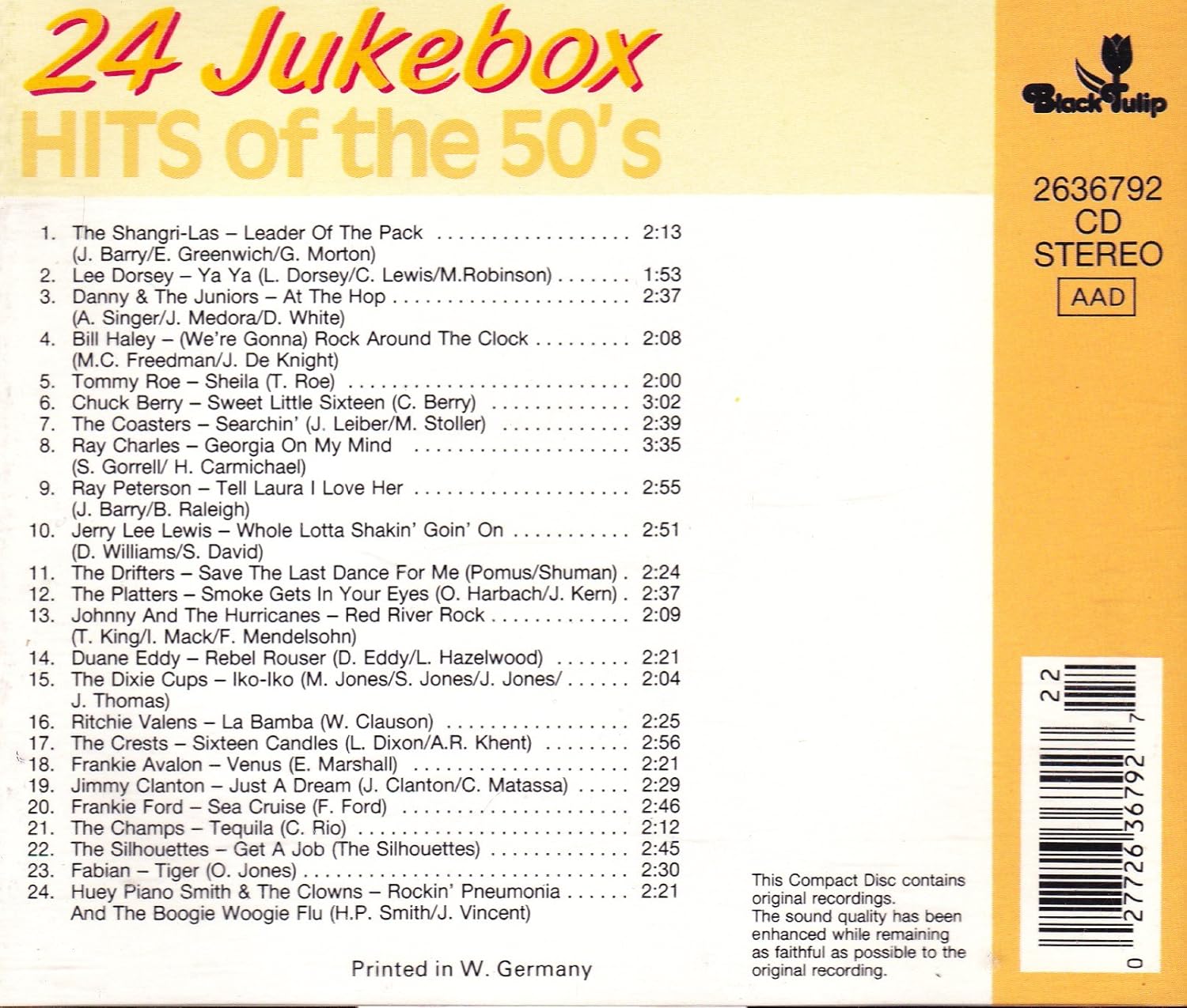 V/A - 24 Jukebox Hits Of The 50`s