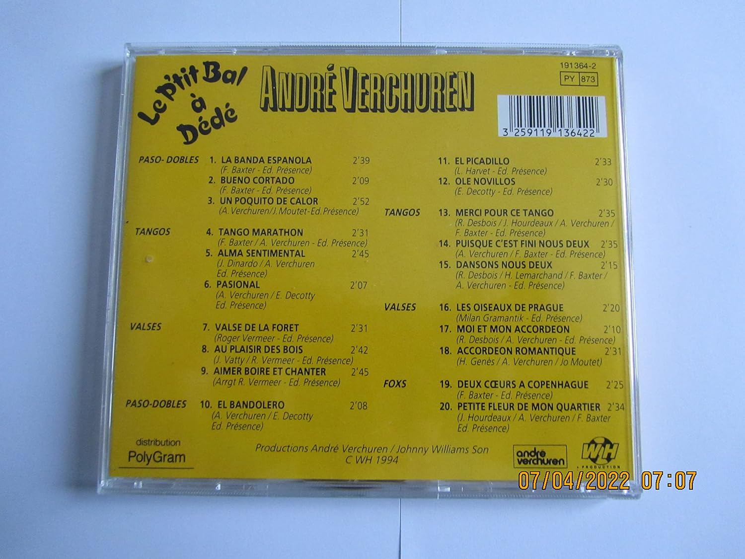 Andre Verchuren - Le P`tit Bal a Dede