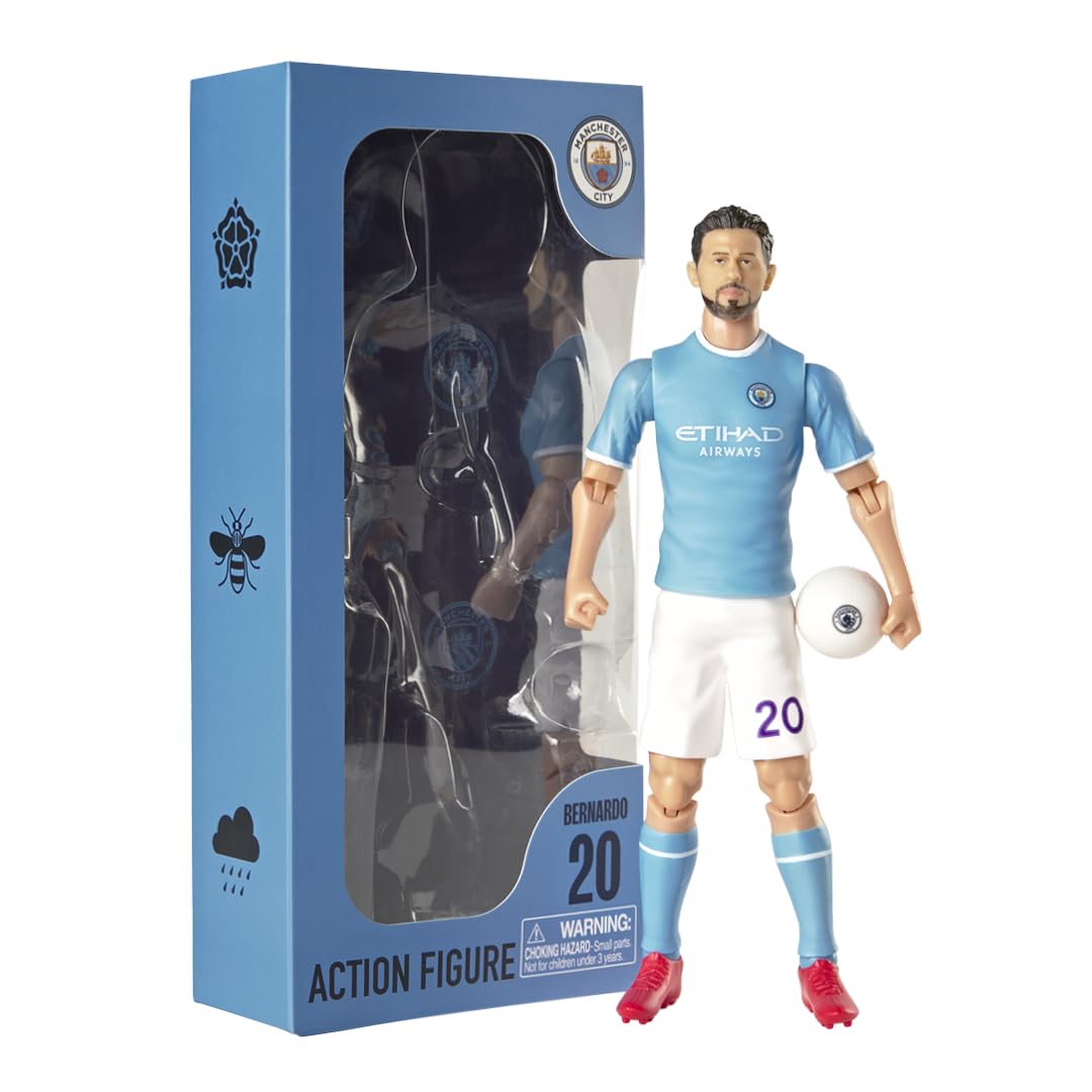 Banbo Toys Manchester City F.C. Bernardo Silva 8" Collectible Soccer Action Figure