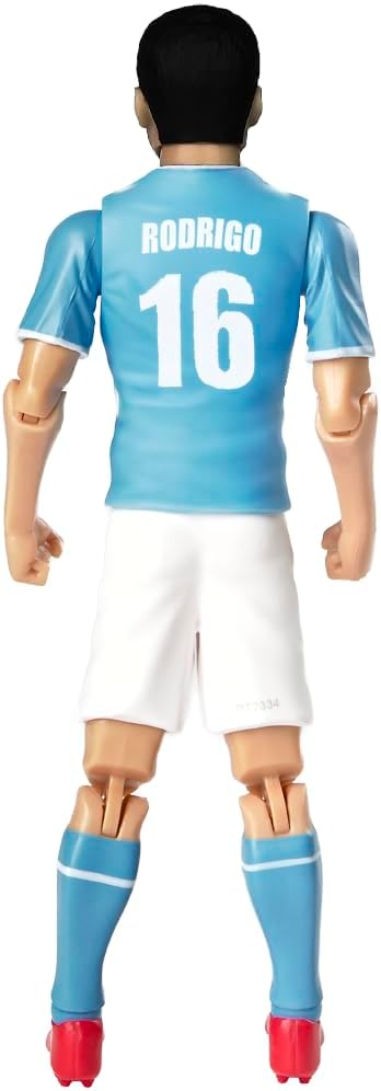 Sockers Rodrigo Manchester City Player Action Figure 20cm Articulated Toy Football Fans Gift for Kids Football (Rodrigo