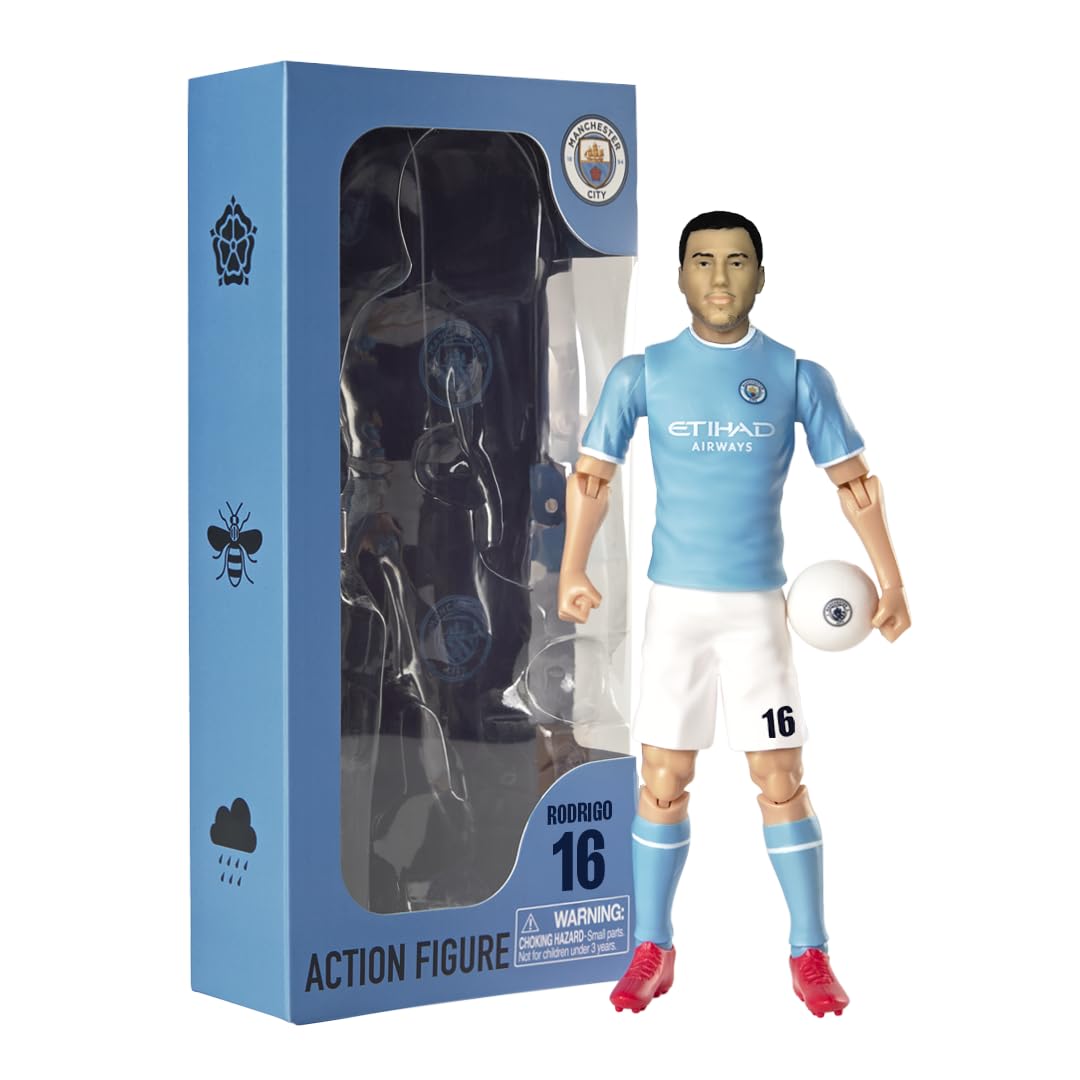 Rodrigo Manchester City Player Action Figure 20cm Articulated Toy Football Fans Gift for Kids Football (Rodrigo