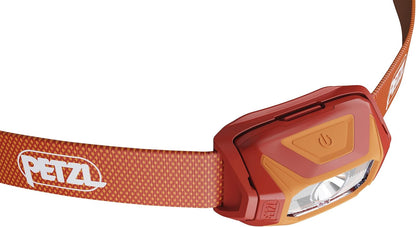 PETZL TIKKINA Stirnlampe 300 Lumen Rot LED Kopflampe wasserfest IPX4 kompakte Outdoor Lampe für Camping Wandern Jogging Arbeit