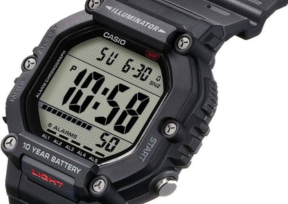 Casio Men's Digital Quartz Watch with Plastic Strap AE-1600H-1AVEF