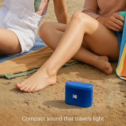 Kodak SOUNDBRIX Portable Wireless Speaker - Connects up to 100 Speakers - Magnetic Dock and Powerful 5W Sound - 3H Battery Life - Blue