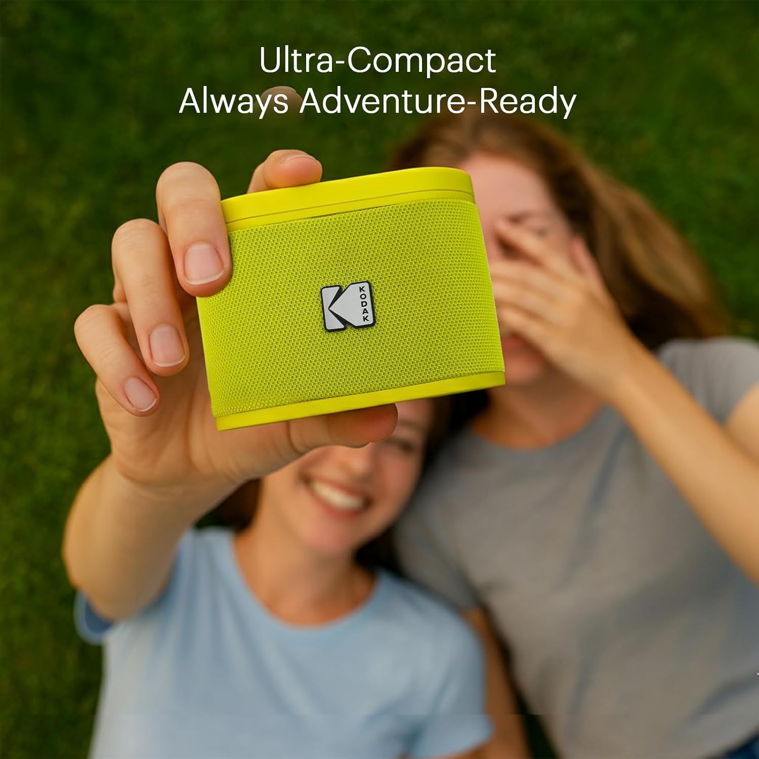 Kodak SOUNDBRIX Portable Wireless Speaker - Connects up to 100 Speakers - Magnetic Dock and Powerful 5W Sound - 3H Battery Life - Yellow