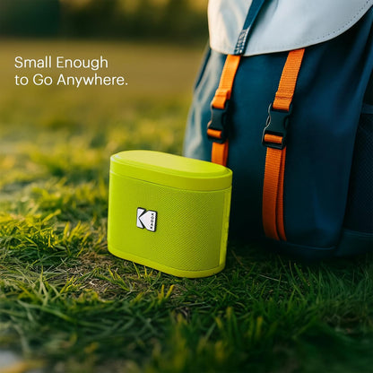 Kodak SOUNDBRIX Portable Wireless Speaker - Connects up to 100 Speakers - Magnetic Dock and Powerful 5W Sound - 3H Battery Life - Yellow