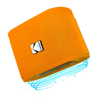 KODAK SoundDBRIX Portable Wireless Speaker – Connects up to 100 Speakers – Magnetic Dock and Powerful Sound 5W – 3H Battery Life – Orange
