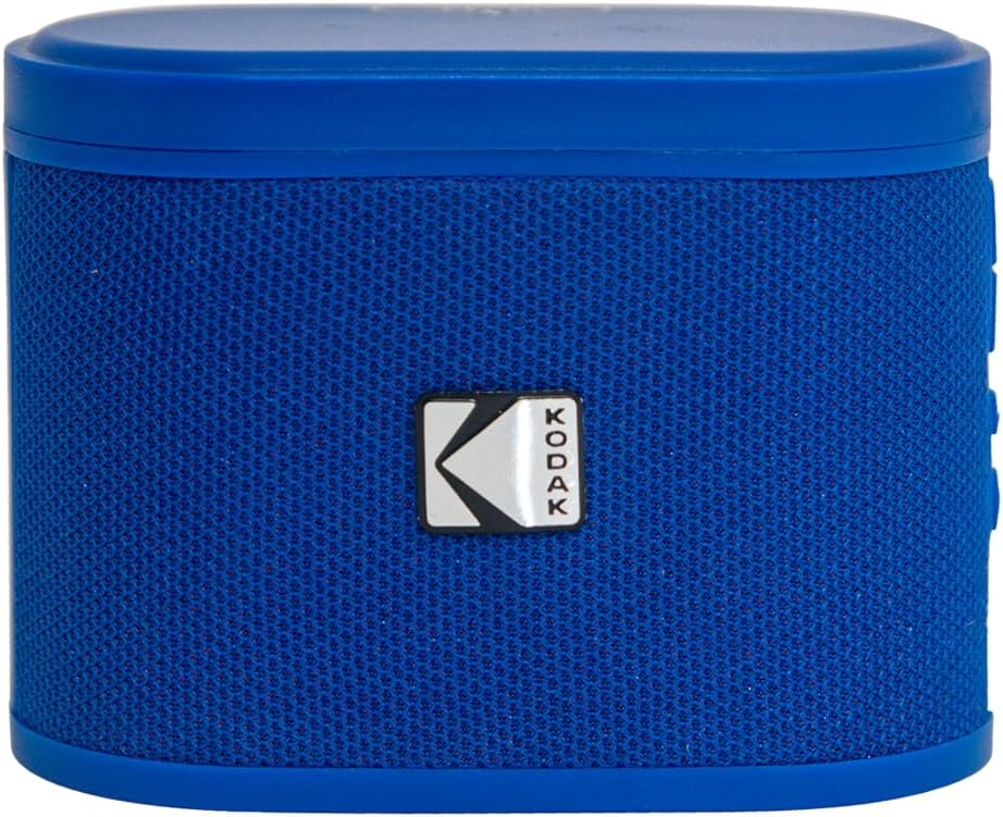 KODAK SoundDBRIX Portable Wireless Speakers - Connect up to 100 Speakers - Magnetic Dock and Powerful Sound 5W - 3H Battery Life - Blue