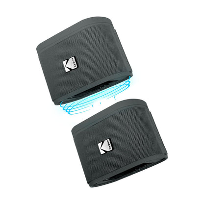 KODAK SOUNDBRIX Magnetic Splittable Bluetooth Speaker V5.4 Wireless Portable Bluetooth Speaker with 4 Speaker Pairing Stereo Sound and 5H Playtime IPX4 Water Resistant for Home Outdoor for Men Women