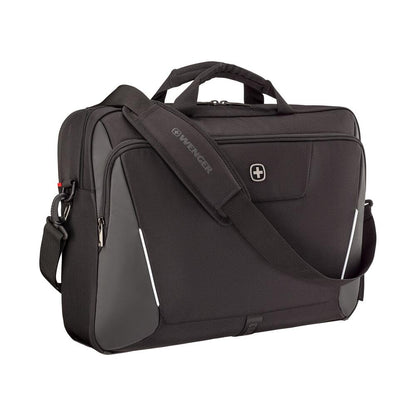Wenger, XE Brief 17, 17" Laptop Briefcase with Tablet Pocket, Black, Digital Network, 15,6", Casual