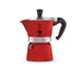 Bialetti - Moka Color: Ikonische Espressomaschine für die Herdplatte, macht echten Italienischen Kaffee, Moka-Kanne 1 Tassen (60 ml), Aluminium, Rot