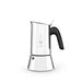 Bialetti - New Venus, stainless steel espresso coffee machine, suitable for all types of stoves, 2 cups (85 ml), aluminium, silver (Not induction safe)