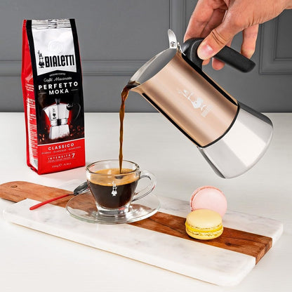 Bialetti Venus Induction 'R' Stovetop 6 Cup Coffee Maker Copper