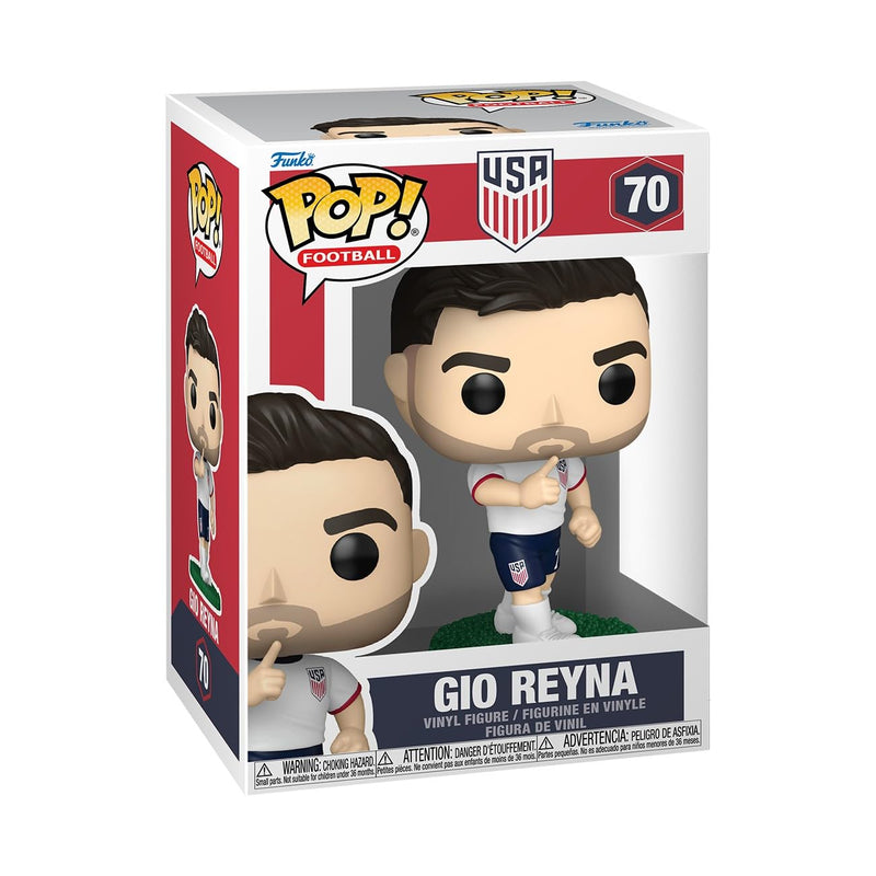 Funko POP! Football: USA - Giovani Reyna - Collectable Vinyl Figure - Gift Idea - Official Merchandise - Toys For Kids & Adults - Model Figure for Collectors and Display