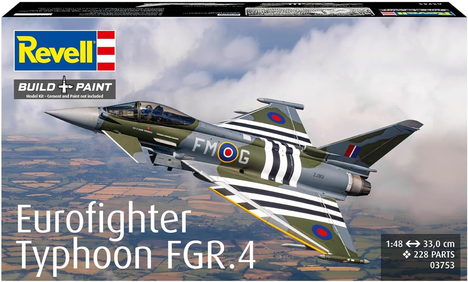 Revell 03753 Eurofighter Typhoon FGR.4 1:48 Scale - Unbuilt/Unpainted Plastic Model Kit