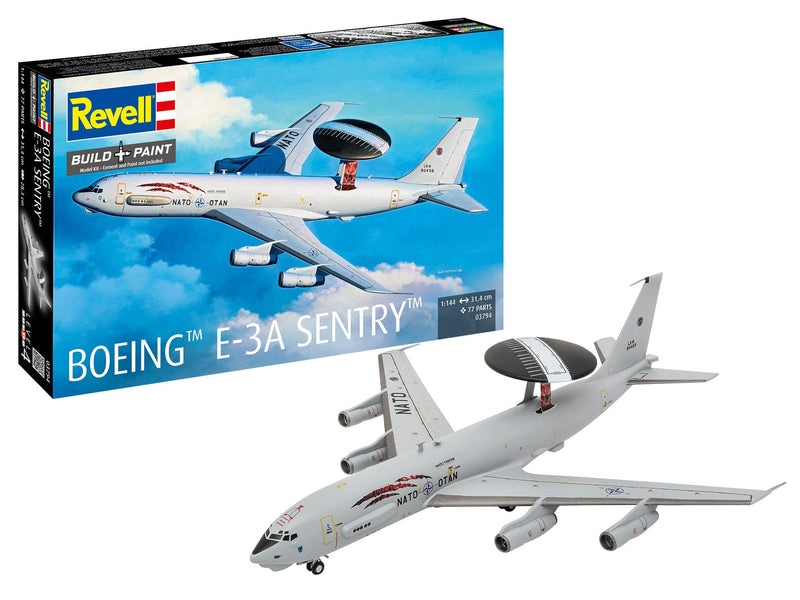 Revell 03794 Boeing E-3A Sentry Aircraft 1:144 Scale Unbuilt/Unpainted Plastic Model Kit