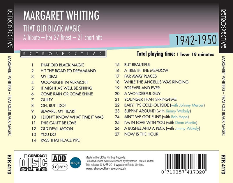 That Old Black Magic: A Tribue - Her 27 Finest: 21 Chart Hits 1942-1950