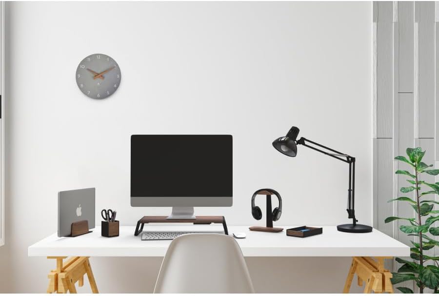 Alba Vertical Computer Stand Wood/Metal