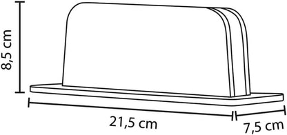 Alba Vertical Computer Stand Wood/Metal