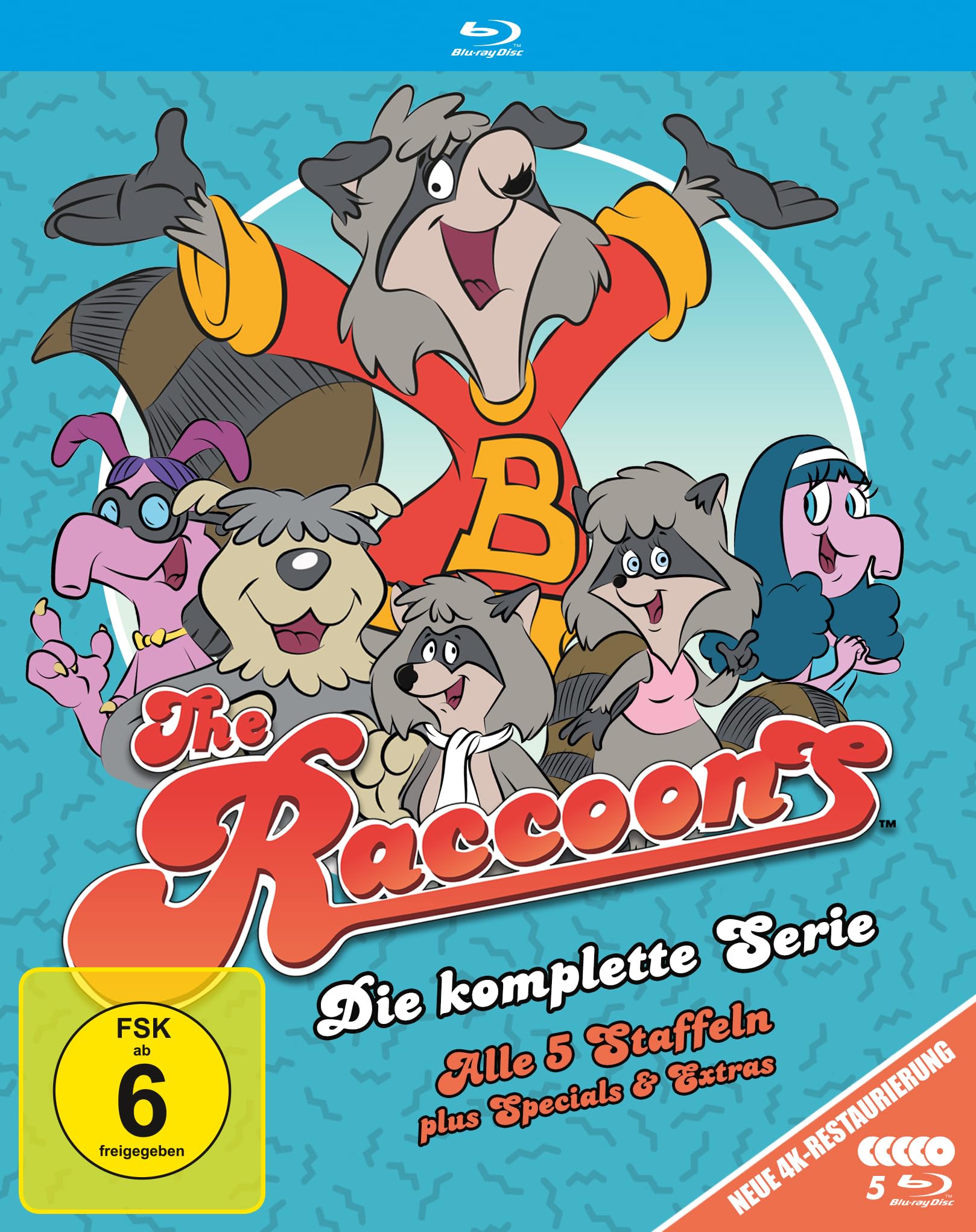 Die Raccoons - Die komplette Serie (neue 4K-Restaurierung aller 5 Staffeln plus Specials & Extras
