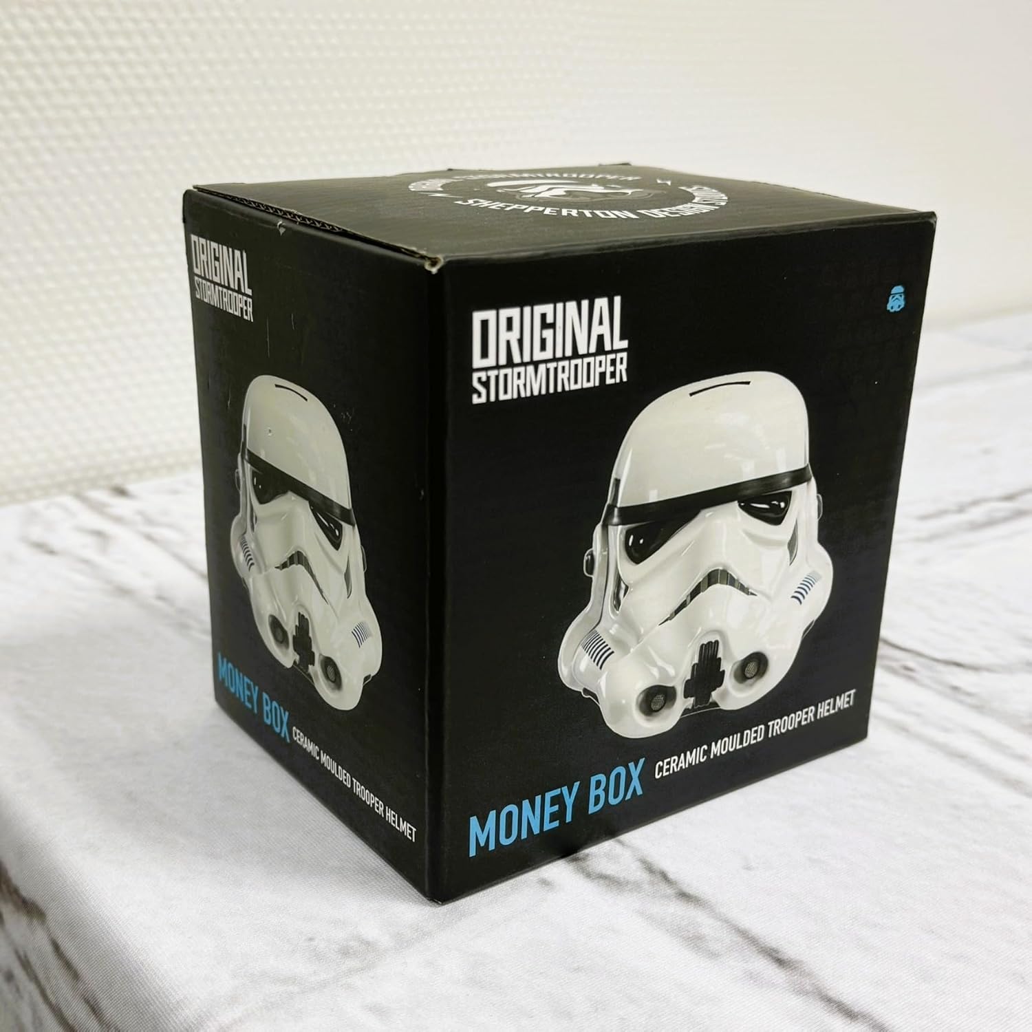 Tirelire originale Stormtrooper au design casque - Coin Bank officiel au look cinématographique - Figurine de collection à économiser - Cadeau pour les fans - Décoration pour chambre ou bureau