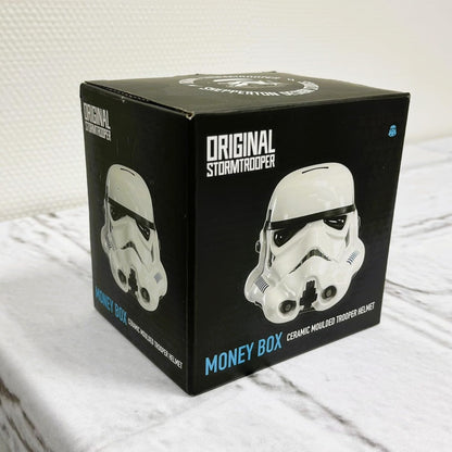 Tirelire originale Stormtrooper au design casque - Coin Bank officiel au look cinématographique - Figurine de collection à économiser - Cadeau pour les fans - Décoration pour chambre ou bureau